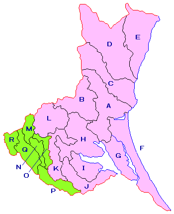 1889年の郡区:茨城県