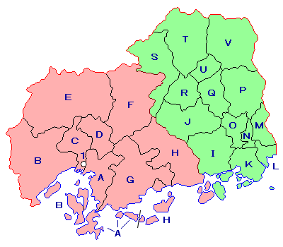 1889年の郡区：広島県