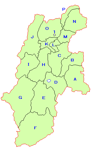 1900年の郡市：長野県